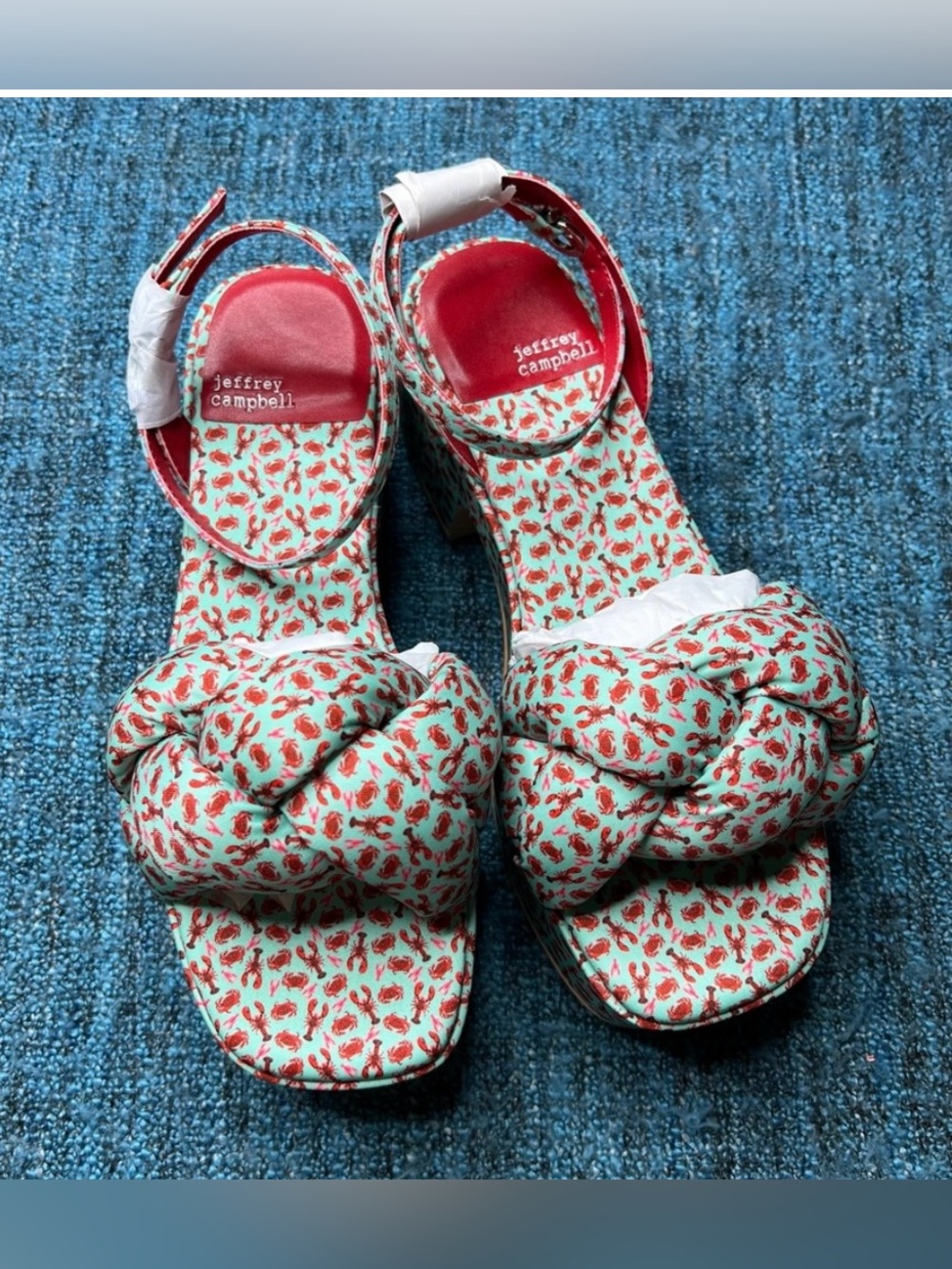Anthropologie Jeffrey Campbell Lobster Braided Platform Sandals